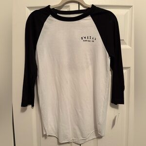 O'Neill Black and White Raglan Tee